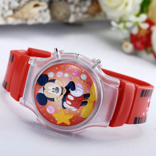 2015 new fashion boys girls silicone digital watches for kids mickey minnie cartoon watch for children