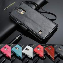 Для Samung Galaxy S5 чехол кошелек флип кожаный чехол для Samsung Galaxy S5 с визитница + ремешок подставка чехол для S5 S6