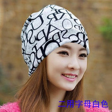 New arrival 2 Use Cap Knitted Scarf Winter Hats for Women Letter Beanies Women Hip hot