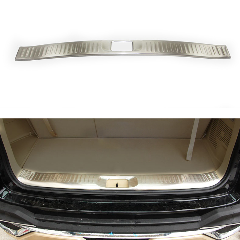 Car Styling Rear Trunk Bumper Trim Protector Guard Plate For Toyota Highlander 2012 2013 2014 2015 Accessories High Quality