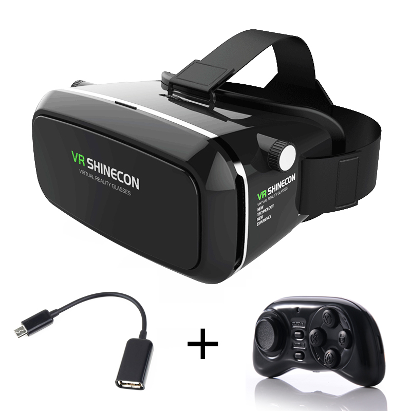VR Shinecon Virtual Reality Smartphone Immersive 3D Glasses Headset Google Cardboard Head Mount Video for 3