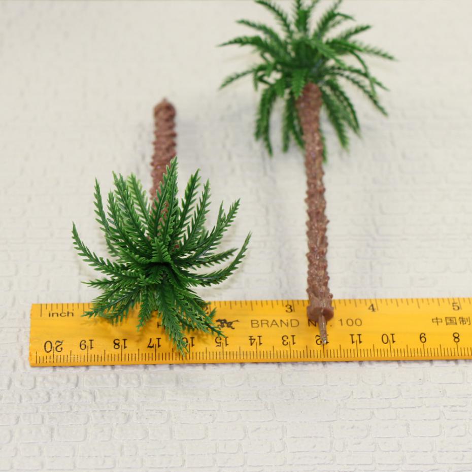 YS02 20pcs 6 inch Model Qil Palm Trees Model Layout Train Scale 1/75 OO HO NEW 
