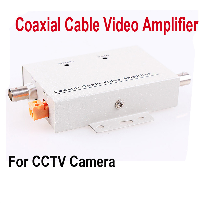 Coaxial Cable Video Amplifier CCTV Signal Booster BNC Balun Connectors