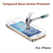 High Quality Ultra thin Clear Real Tempered Glass Screen Protector For iPhone 4 4S 5 5S