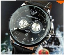 Marca hombres deportes relojes de cuarzo horas fecha mano de lujo reloj completo hombres reloj de acero envío gratis HD25