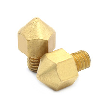 5pcs Copper M6 Thread Nozzle Mixed Sizes 0.2mm/0.3mm/0.4mm/0.5mm Extruder Print Head For 3MM ABS PLA MK8 Makerbot 3D Printer