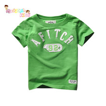 Kids Cartoon Style Short sleeved Round Neck Children T shirt Soft Cute Pattern Casual Clothing Hot