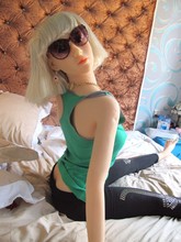 Forr shopping Life size full body silicone sex doll Realistic silicone love doll with artificial vagina/anal sex toys fake pussy