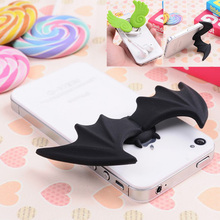LOVes Silicone Cute angel demon Stand holder and Winder Universal phone Case for iPhone 4 5 6 6S Plus For Samsung S4 S5 S6 edg