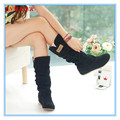 ENMAYER New Genuine Leather Boots Cowhide Women's Ankle Boots
