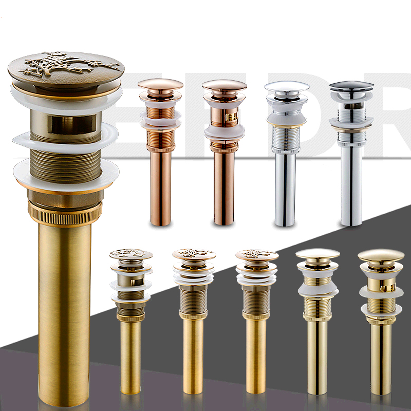 overflow Brass Bathroom Lavatory Sink Pop Up Drain bathroom basin sink ...