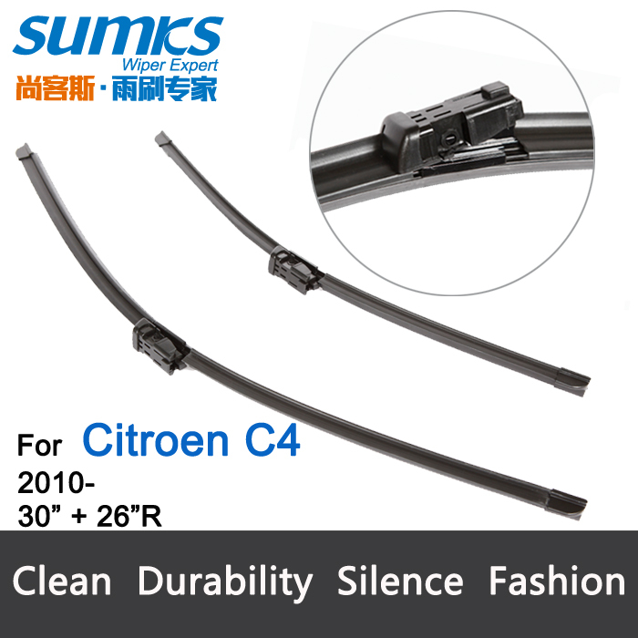 Лезвия для Citroen C4 ( от 2010 года ), Мягкие резиновые 30 