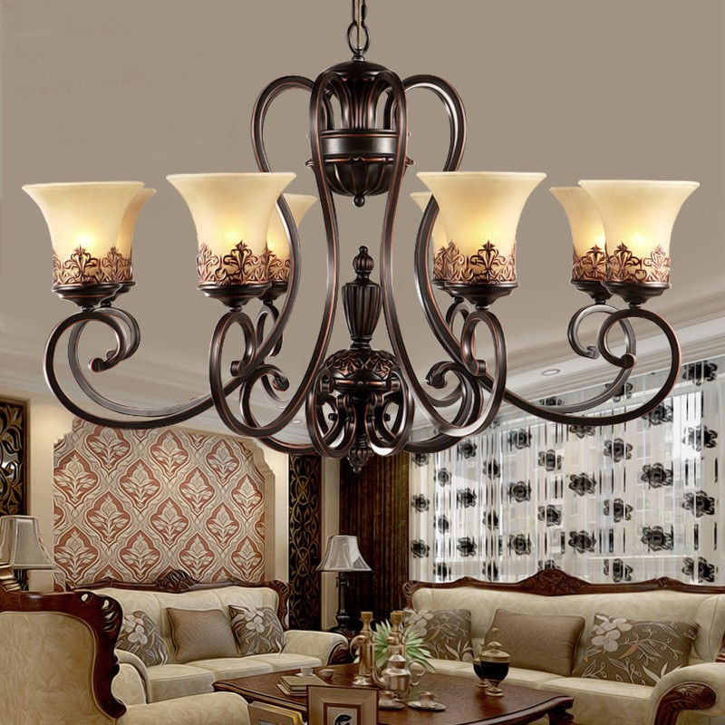 3-5-6-8-arms-retro-chandelier-lighting-glass-lampshade-wrought-iron-chandelier-living-dining-room (1)