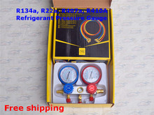 Aire acondicionado manómetro para R134a R22a R407a R410A