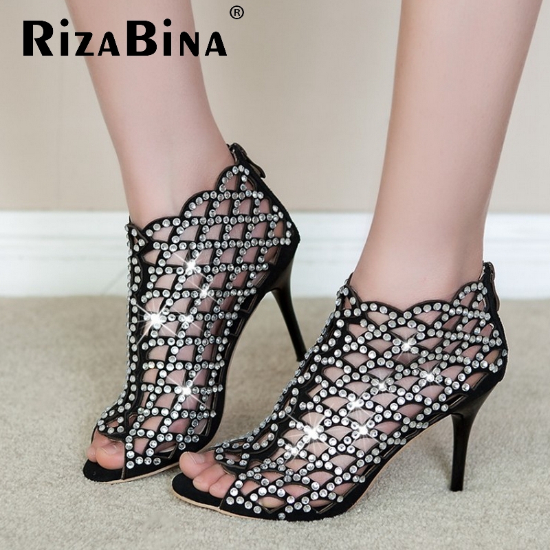 Фотография free shipping genuine leather high heel sandals buckle women sexy fashion lady shoes R4395 hot sale EUR size 33-40