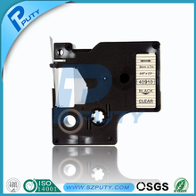 Black on clear dymo label tape 9mm 40910 100% compatible dymo label printer