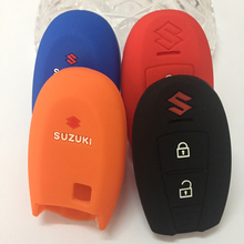 Suzuki Swift спорт SX4 SCORSS силиконовой резины крышку клавиатуры сумка ключи от машины ключ чехол автоаксессуары 2 кнопки