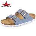 CoolFar 2017 hot sale womens summer shoes Women couple double Buckle women genuine leather shoes beach