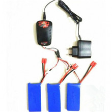 Syma X8C X8W X8G RC Quadcopter 3x 7.4V 2500mAh Battery +Balance Charger +3-port US Plug Charger Adapter