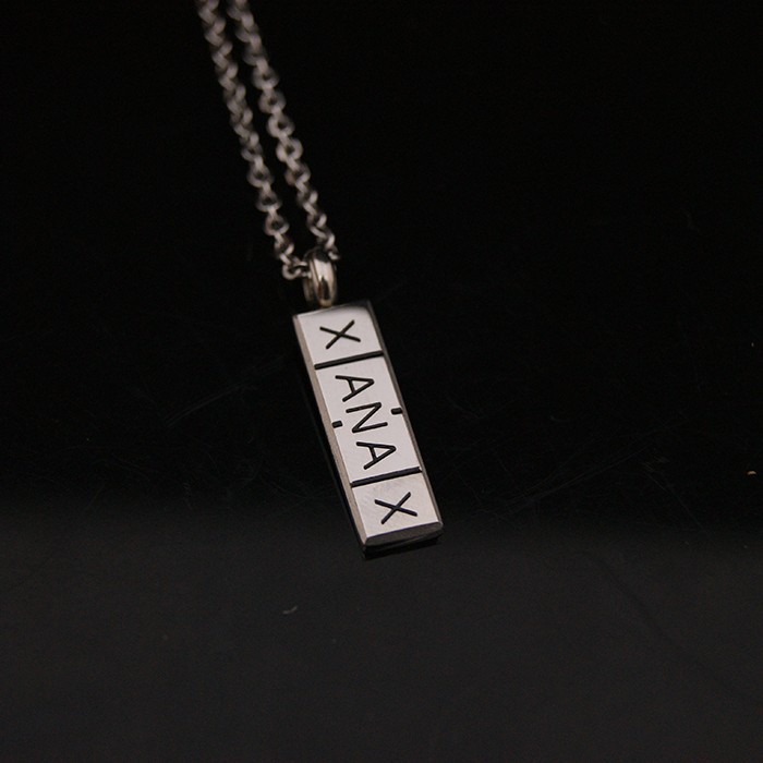 xanax stainless steel necklace