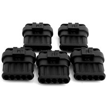 New 5sets Car Part 5 Pin Way Sealed Waterproof Automotive Electrical Wire Connector Plug Set
