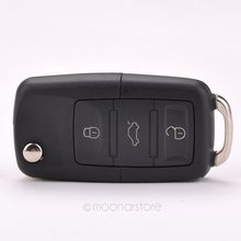 Folding Car Remote Flip Key Shell Case Fob For Volkswagen Vw Jetta Golf Passat Beetle Polo Bora 3 Buttons Key Case Y70*MHM476#M5