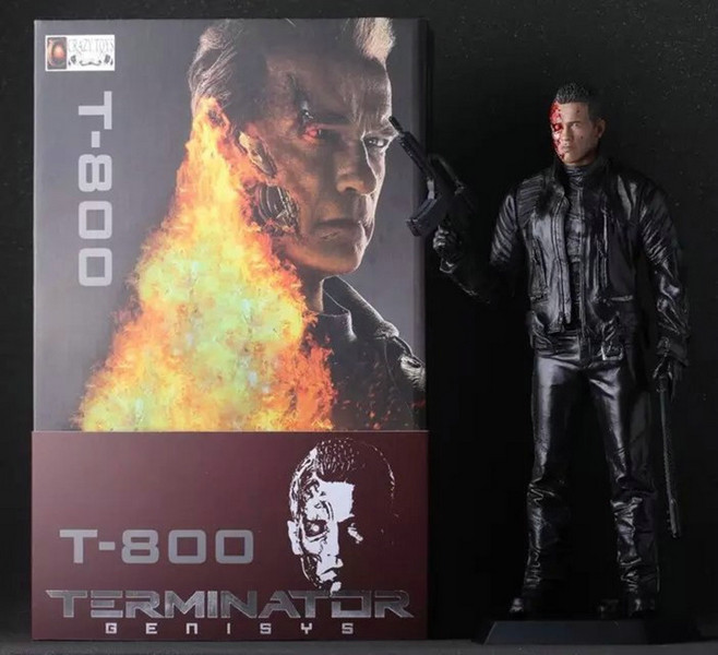 Five TOYS animation CRAZY Terminator 2 version 12 inch Arnold Schwarzenegger do battle damage