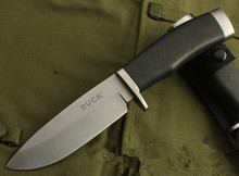 6pcs lot BUCK 009 56HRC 420 fixed Blade knife Outdoor Survival Hunting Tool Fixed Knife Silver