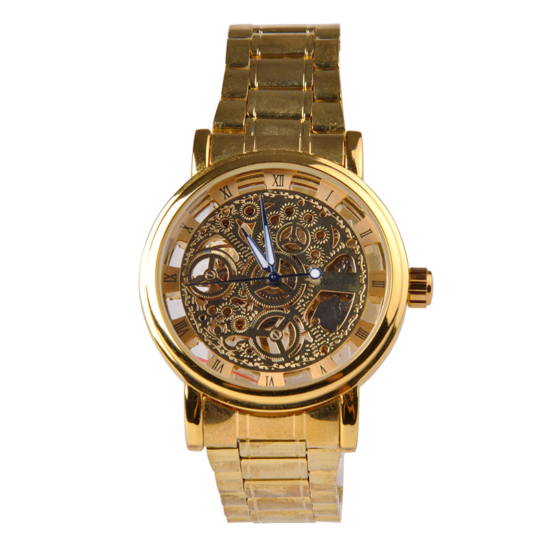 2015 Brand Winner Luxury Fashion Casual Stainless Steel Men Mechanical Watch For Men Dress Wristwatch X60
