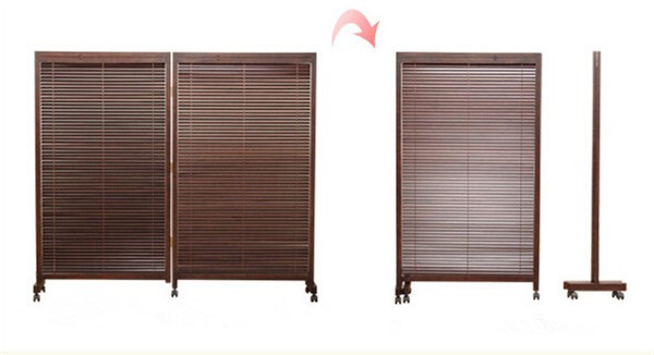 2020 Japanese Folding Screen 2 Panel Wood Room Divider Home Decor