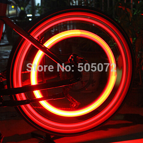 A5 Free Shipping 2pcs Lot Silicone Bike Bicycle Cycling Head Front Rear Wheel LED Flash Light