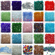 100pcs 4mm Bicone Austria Crystal Beads Loose Beads Jewelry Making  Faceted Bulk Price Color Bright Purple