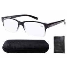 Spring Hinges Vintage Reading Glasses Men With Case Grey Lens Sun Readers ER032 +1.00–+4.00
