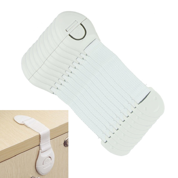 Best seller Free Shipping 10pcs lot Cabinet Door Drawers Refrigerator Toilet Safety Plastic Lock For Child