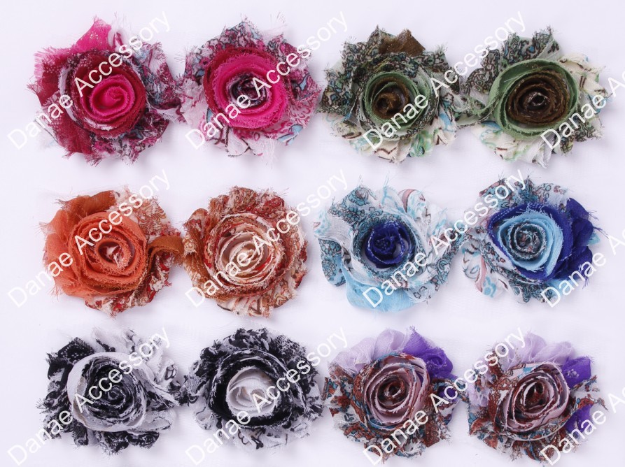 aliexpress com buy wholesale 2 5 quot printed shabby flowers chiffon frayed flowers fabric flowers aliexpress com buy wholesale 2 5 quot printed shabby flowers chiffon frayed flowers fabric flowers