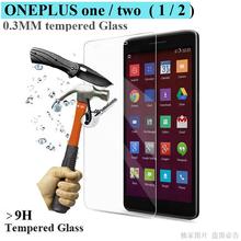 0.26 мм закаленное стекло для Oneplus один два протектор экрана Oneplus 1/2 сенсорный anti-поколебать защитной flim гвардии