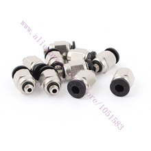 5pcs PC4-M5 Male Thread 4mm Push In Joint Pneumatic Connector Quick Fittings for 3D printer extruder teflon PTFE tube