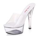 Sandals Summer Female Sexy Heels Transparent Crystal Shoe Film High Heeled Shoes A Fine Slip Waterproof