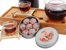 puer Mini Round Box puer Different Taste Rose Fragrance Bowl of pu erh tea Authentic Chinese
