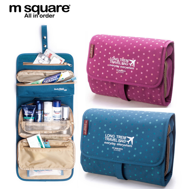 M Square Beautician Travel font b Cosmetic b font Bag Organizer Toiletry font b Makeup b
