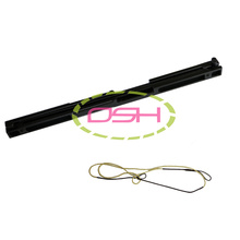 60LBS Hunting Shooting Straight bow and Arrows Black Aluminum Alloy Bow Riser Portable Folding Bows Survival