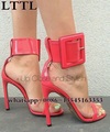 Top quality Luxury Brands Thick Sole Designer Sandals Open Toe high heel Sandals Buckle Strap Chunky