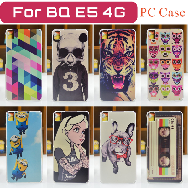  FOR 4G Edition New Fashion Coloured Painting Case for BQ Aquaris E5 Hard PC Case
