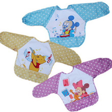 1 pc Baby Bibs Waterproof Lunch Bibs Boys Girls Infants Cartoon Pattern Bibs Children Self Feeding Care