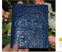 100% genuine crocodile skin leather bi-fold wallet alligator skin wallets and purses