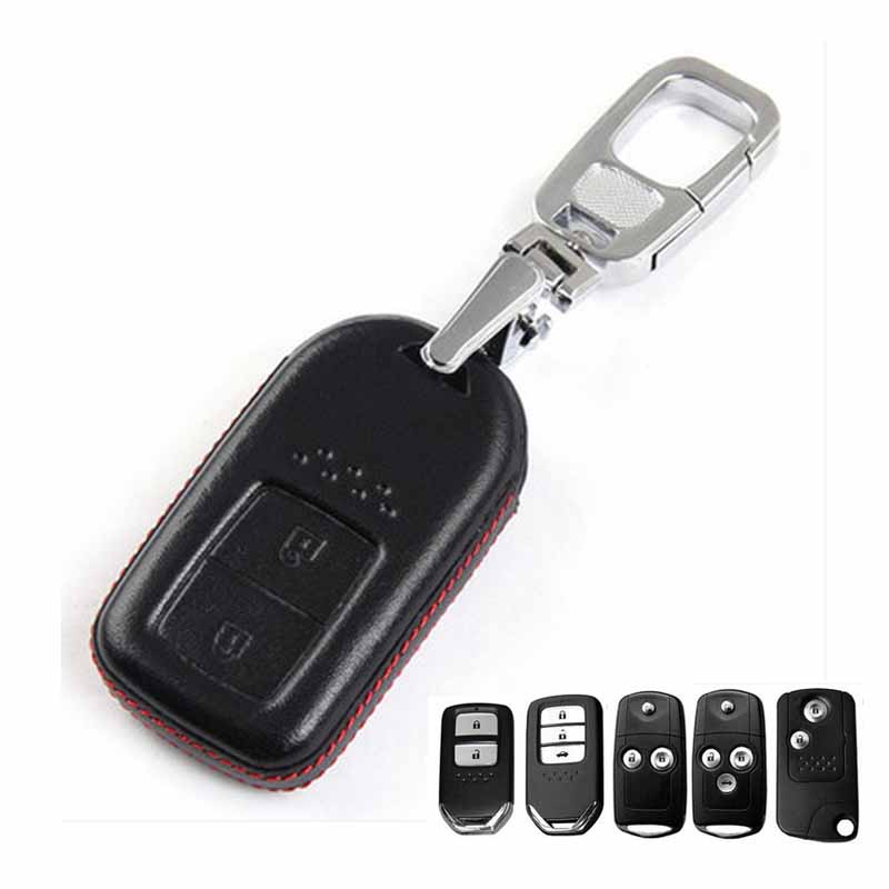 Leather honda car key rings #5
