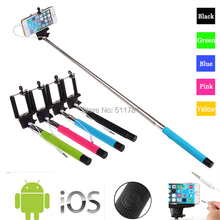 Newest Z07-5 Plus 2 in 1 Wired Selfie Stick Handheld Extendable Monopod With Buit-in Shutter For Iphone IOS Android Smart Phone