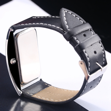 10pcs lot HK post Luxury Slim Men Women s Electronic Sports Casual Leather Strap Wristwatches Digital