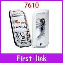 Original Unlocked Nokia 7610 cell phones 900mah GSM Black colour one year warranty free shipping in