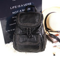 Large Capacity Practical Backpack Women Solid Color Soft PU Zipper Bag Casual Rivet Bag Fashion Daypack